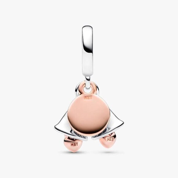 Pandora Two-tone Wedding Bells Double Dangle Charm - Picture 2 of 6